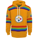 customized-pittsburgh-steelers-rainbow-stripes-gold-hoodie-best-selling