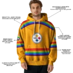 customized-pittsburgh-steelers-rainbow-stripes-gold-hoodie-best-selling