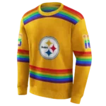 customized-pittsburgh-steelers-rainbow-stripes-gold-hoodie-best-selling
