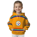 customized-pittsburgh-steelers-rainbow-stripes-gold-hoodie-best-selling