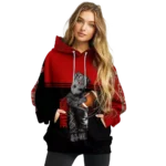 customized-san-francisco-49ers-baby-groot-red-black-hoodie-best-selling