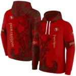 customized-san-francisco-49ers-deer-silhouette-red-hoodie-best-selling