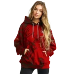 customized-san-francisco-49ers-deer-silhouette-red-hoodie-best-selling