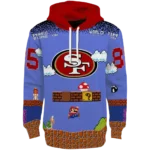 customized-san-francisco-49ers-mario-blue-black-hoodie-best-selling