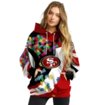 customized-san-francisco-49ers-puzzle-pieces-red-hoodie-best-selling