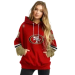 customized-san-francisco-49ers-striped-sleeves-red-hoodie-best-selling