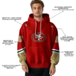 customized-san-francisco-49ers-striped-sleeves-red-hoodie-best-selling