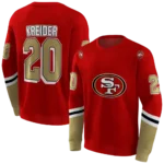 customized-san-francisco-49ers-striped-sleeves-red-hoodie-best-selling