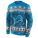 detroit-lions-christmas-trees-blue-hoodie-best-selling