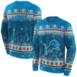 detroit-lions-christmas-trees-blue-hoodie-best-selling