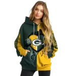 green-bay-packers-heartbeat-graphic-green-hoodie-best-selling