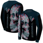 houston-texans-skull-motif-blue-black-hoodie-best-selling