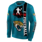 jacksonville-jaguars-football-heartbeat-teal-hoodie-best-selling