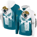 jacksonville-jaguars-graphic-punisher-teal-white-hoodie-best-selling