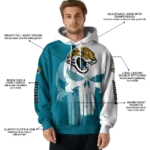 jacksonville-jaguars-graphic-punisher-teal-white-hoodie-best-selling