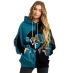 jacksonville-jaguars-heartbeat-graphic-teal-hoodie-best-selling
