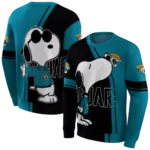 jacksonville-jaguars-playful-snoopy-teal-hoodie-best-selling