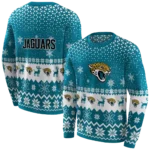 jacksonville-jaguars-reindeer-motif-teal-hoodie-best-selling
