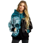 jacksonville-jaguars-sugar-skull-teal-black-hoodie-best-selling