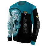jacksonville-jaguars-sugar-skull-teal-black-hoodie-best-selling