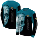jacksonville-jaguars-sugar-skull-teal-black-hoodie-best-selling