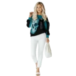 jacksonville-jaguars-sugar-skull-teal-black-hoodie-best-selling