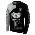 las-vegas-raiders-skull-punisher-silver-black-hoodie-best-selling