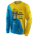 los-angeles-chargers-achmed-skull-blue-hoodie-best-selling