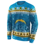 los-angeles-chargers-christmas-trees-blue-hoodie-best-selling