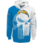 los-angeles-chargers-graphic-punisher-blue-white-hoodie-best-selling