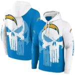 los-angeles-chargers-graphic-punisher-blue-white-hoodie-best-selling