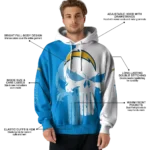 los-angeles-chargers-graphic-punisher-blue-white-hoodie-best-selling
