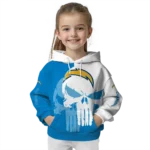 los-angeles-chargers-graphic-punisher-blue-white-hoodie-best-selling