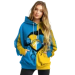 los-angeles-chargers-heartbeat-graphic-blue-hoodie-best-selling
