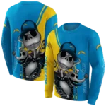 los-angeles-chargers-jack-skellington-blue-hoodie-best-selling