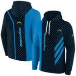 los-angeles-chargers-monogram-pattern-blue-hoodie-best-selling