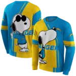 los-angeles-chargers-playful-snoopy-blue-hoodie-best-selling