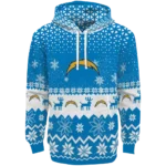 los-angeles-chargers-reindeer-motif-blue-hoodie-best-selling