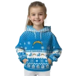 los-angeles-chargers-reindeer-motif-blue-hoodie-best-selling