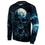 los-angeles-chargers-skull-artwork-blue-black-hoodie-best-selling