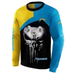 los-angeles-chargers-skull-punisher-gold-black-hoodie-best-selling