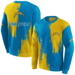 los-angeles-chargers-splatter-effect-blue-hoodie-best-selling