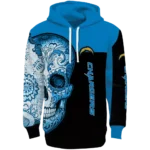 los-angeles-chargers-sugar-skull-blue-black-hoodie-best-selling