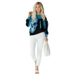 los-angeles-chargers-sugar-skull-blue-black-hoodie-best-selling