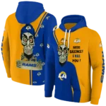 los-angeles-rams-achmed-skull-blue-hoodie-best-selling