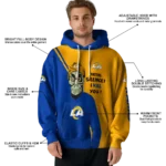 los-angeles-rams-achmed-skull-blue-hoodie-best-selling