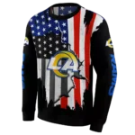 los-angeles-rams-american-pride-black-hoodie-best-selling