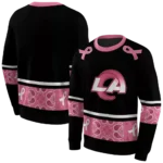 los-angeles-rams-awareness-ribbon-black-pink-hoodie-best-selling