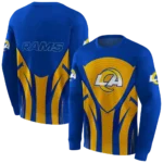 los-angeles-rams-concentric-lines-blue-black-hoodie-best-selling