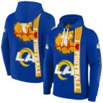 los-angeles-rams-football-heartbeat-blue-hoodie-best-selling